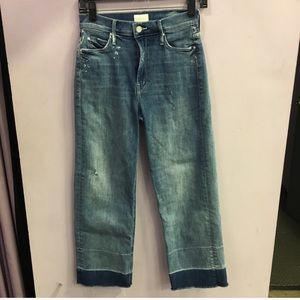 MOTHER Undone Hem Maverick in Double Time